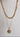 Gold Double Necklace with Coin