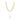 Gold Double Necklace with Coin