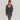 Grey Ribbed Dress and Sweater Set