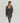 Grey Ribbed Dress and Sweater Set